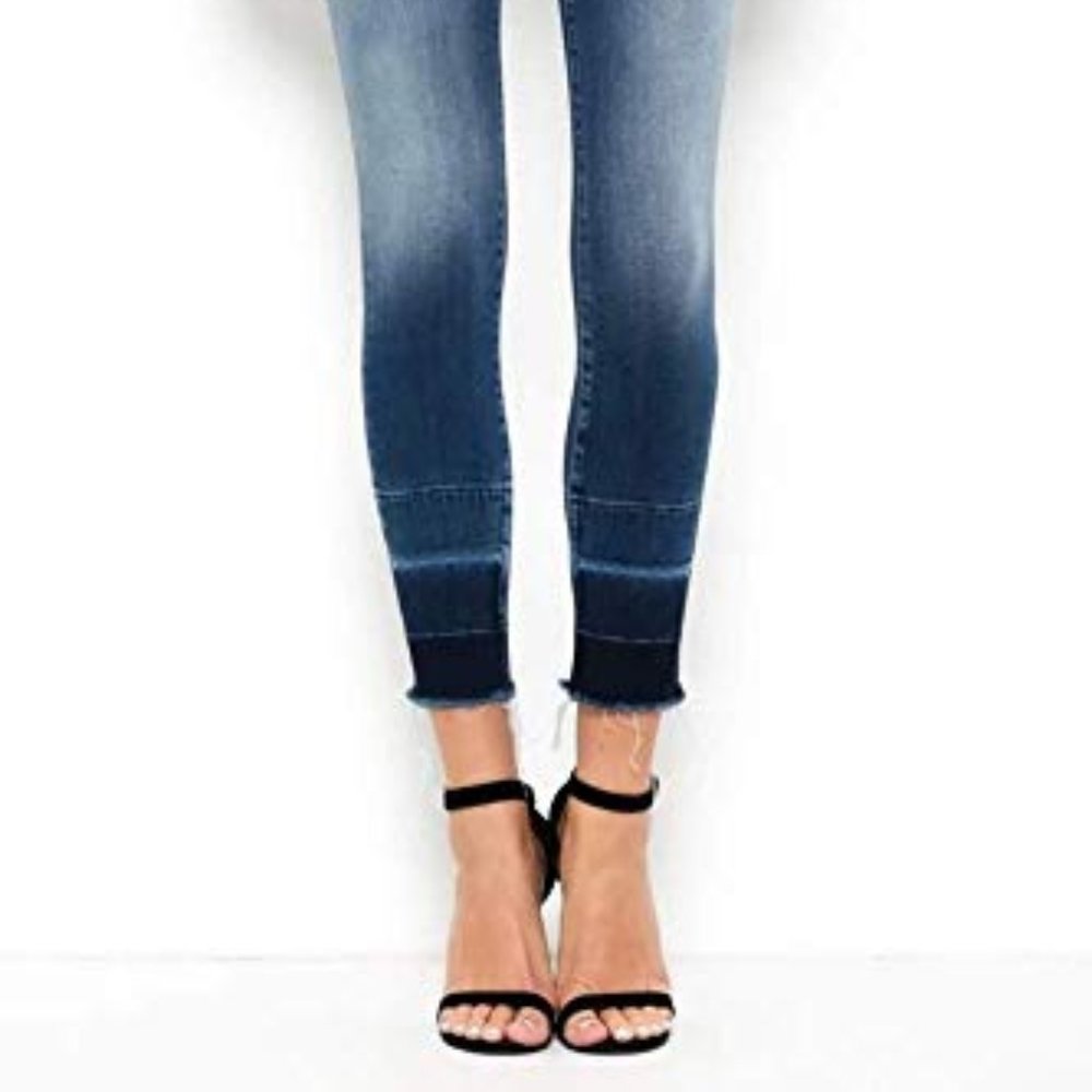Hidden Jeans Dark Wash Released Hem Cropped Skinny
